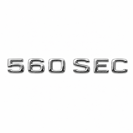 560 SEC Krom Bagaj Yazısı Mercedes-Benz Uyumlu