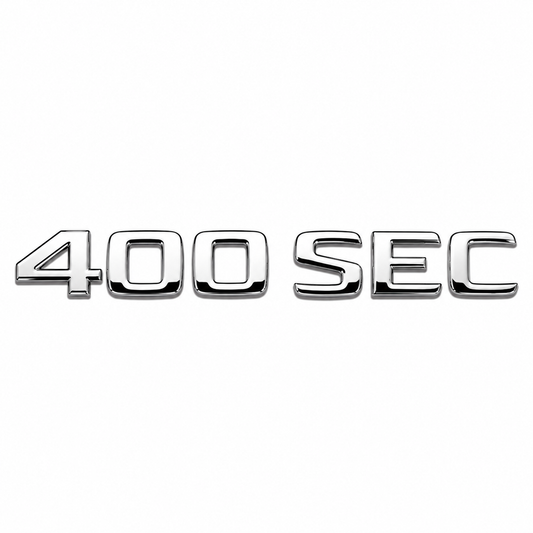 400 SEC Krom Bagaj Yazısı Mercedes-Benz Uyumlu