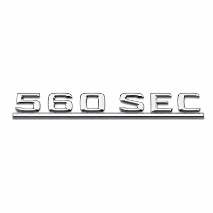 560 SEC Krom Bagaj Yazısı Mercedes-Benz Uyumlu