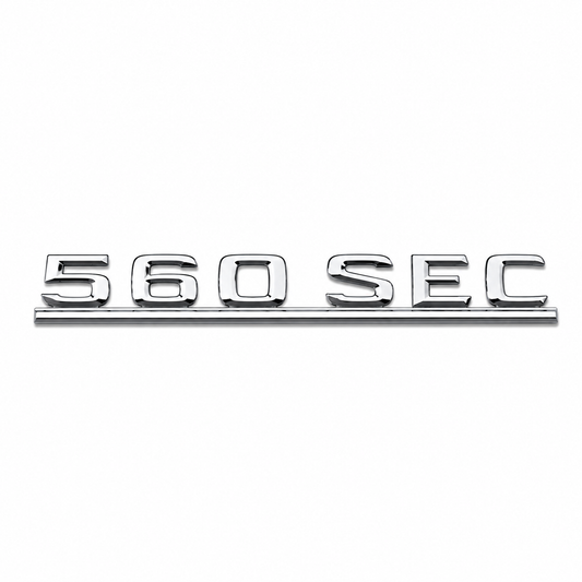 560 SEC Krom Bagaj Yazısı Mercedes-Benz Uyumlu