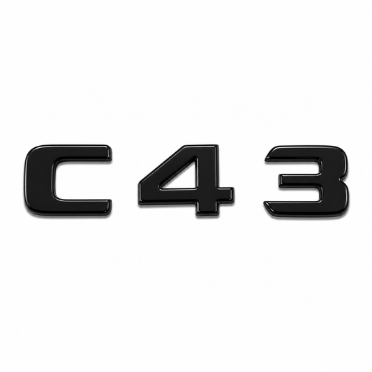C 43 Siyah Bagaj Yazısı Mercedes-Benz Uyumlu