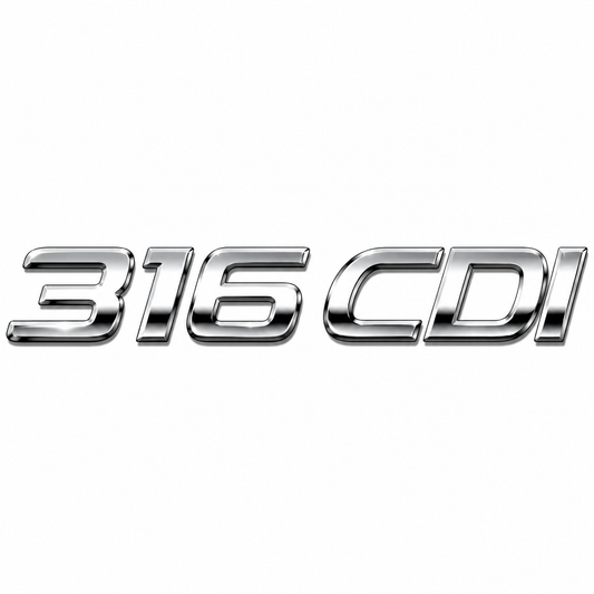 316 CDI Mercedes-Benz 316 CDI yazısı Krom Bagaj Yazısı Mercedes-Benz Uyumlu
