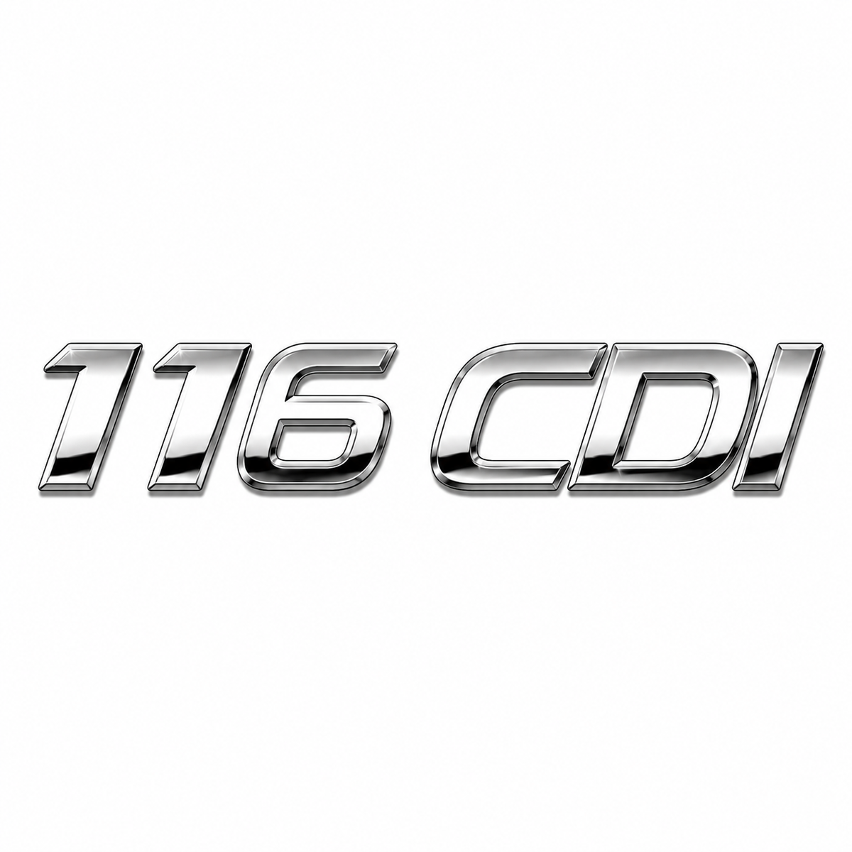 116 CDI 2014 sonrası Krom Bagaj Yazısı Mercedes-Benz Uyumlu