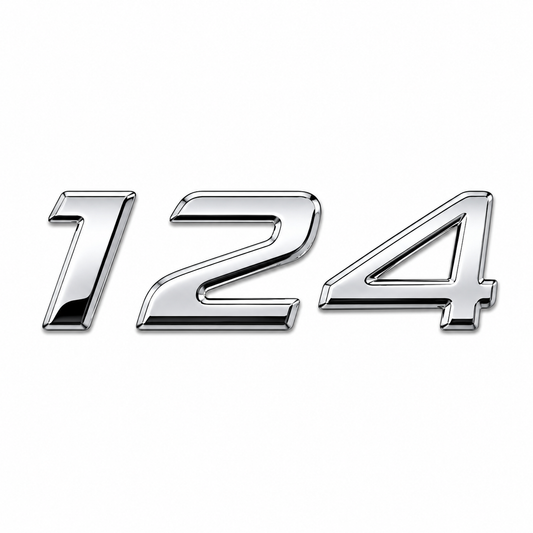 124 Krom Bagaj Yazısı Mercedes-Benz Uyumlu