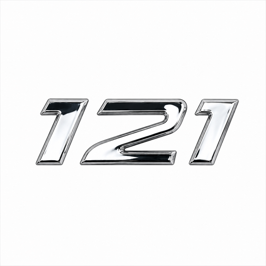 121 Krom Bagaj Yazısı Mercedes-Benz Uyumlu