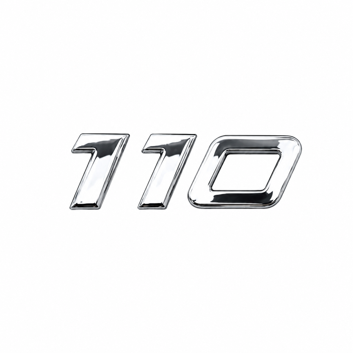 110 Mercedes-Benz 110 yazısı Krom Bagaj Yazısı Mercedes-Benz Uyumlu