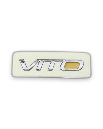 Vito Küçük varyant; ölçü: 123x22 mm Krom Bagaj Yazısı Mercedes-Benz Uyumlu