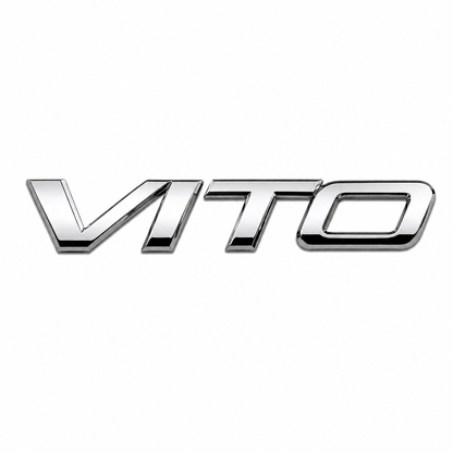 Vito Küçük varyant; ölçü: 123x22 mm Krom Bagaj Yazısı Mercedes-Benz Uyumlu