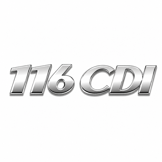 116 CDI Krom Bagaj Yazısı Mercedes-Benz Uyumlu