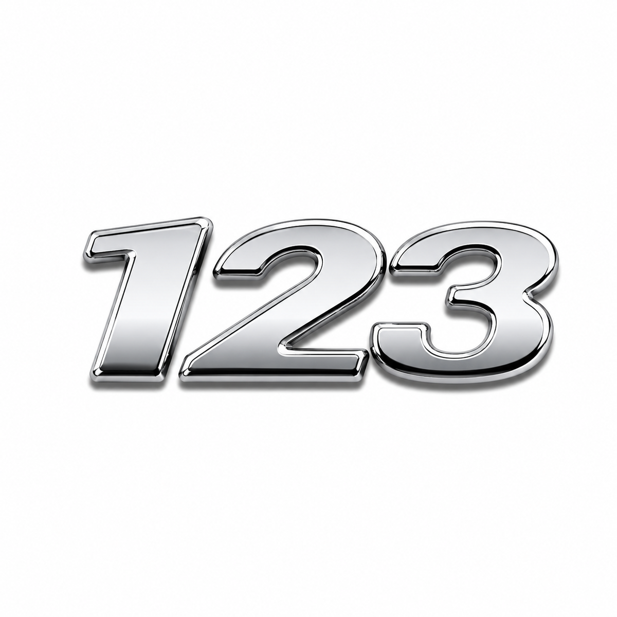 123 Krom Bagaj Yazısı Mercedes-Benz Uyumlu
