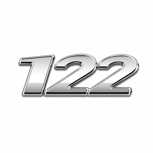 122 Krom Bagaj Yazısı Mercedes-Benz Uyumlu