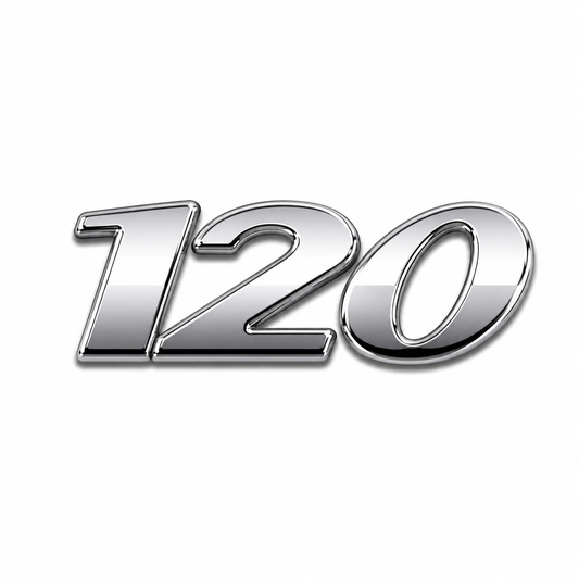 120 Krom Bagaj Yazısı Mercedes-Benz Uyumlu