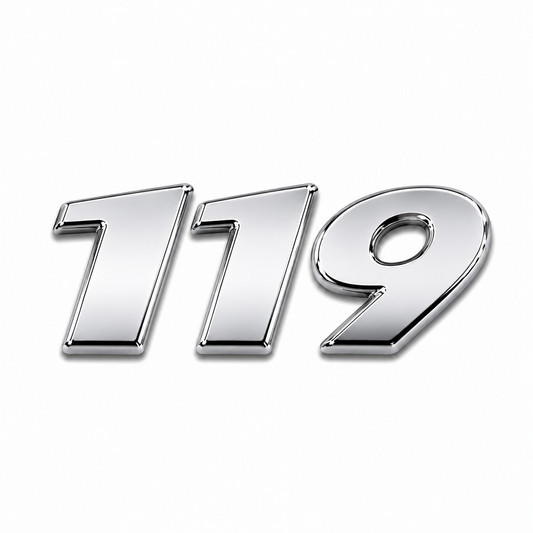 119 Krom Bagaj Yazısı Mercedes-Benz Uyumlu