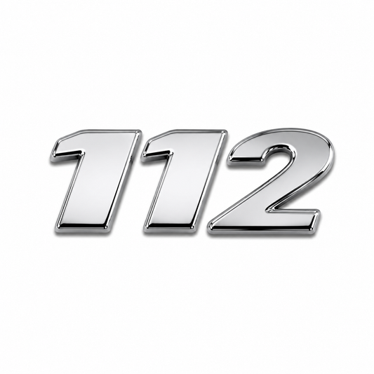 112 Krom Bagaj Yazısı Mercedes-Benz Uyumlu