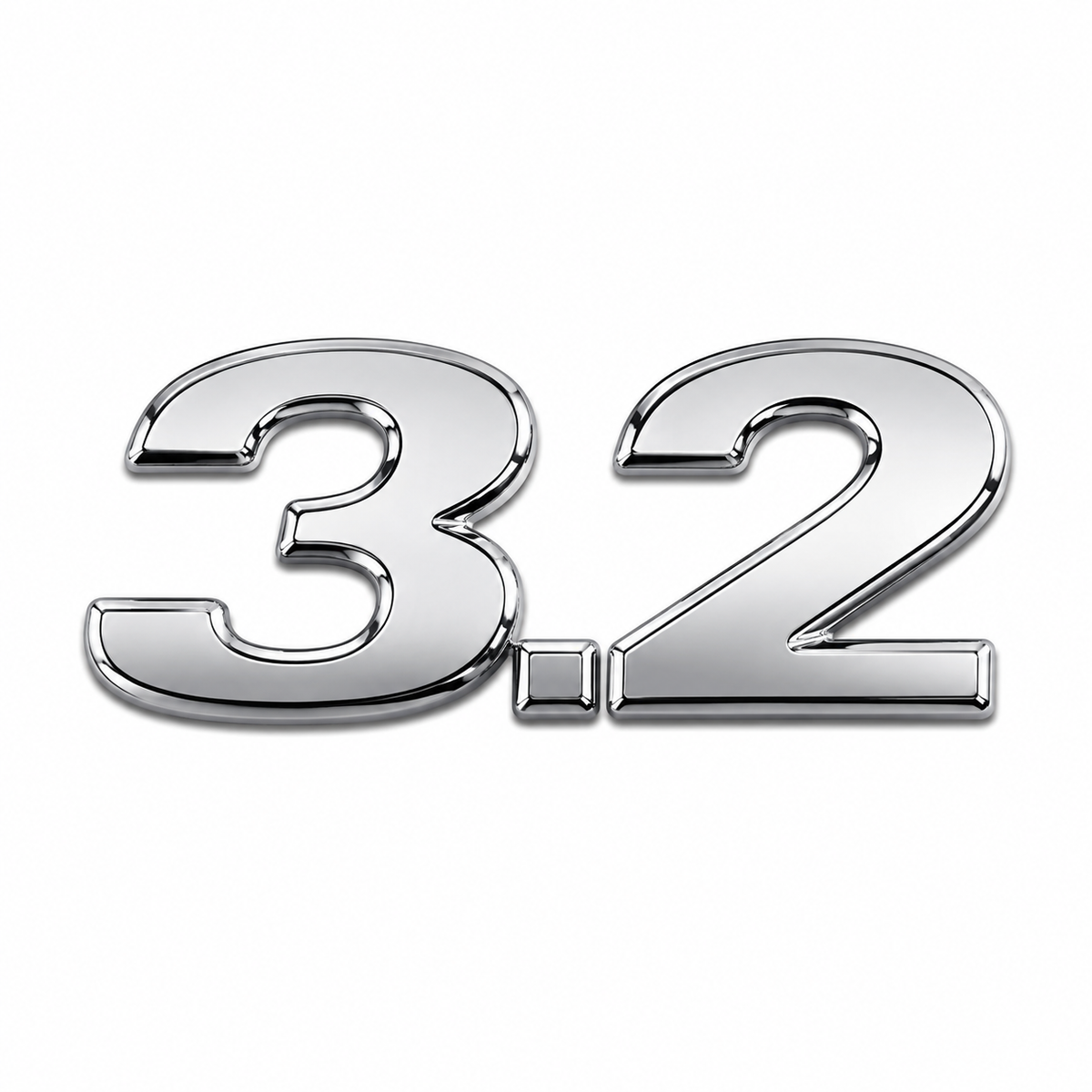 3.2 Krom Bagaj Yazısı Mercedes-Benz Uyumlu