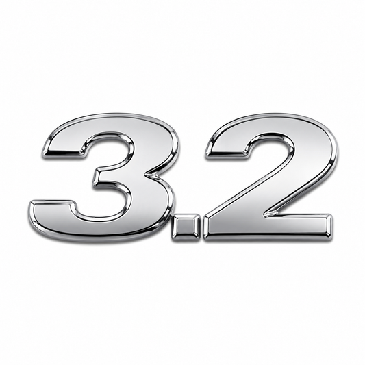 3.2 Krom Bagaj Yazısı Mercedes-Benz Uyumlu
