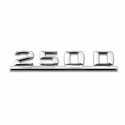 250 D Krom Bagaj Yazısı Mercedes-Benz Uyumlu