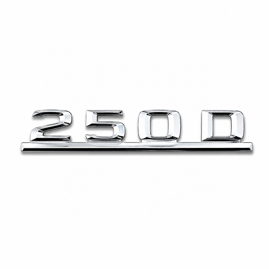 250 D Krom Bagaj Yazısı Mercedes-Benz Uyumlu