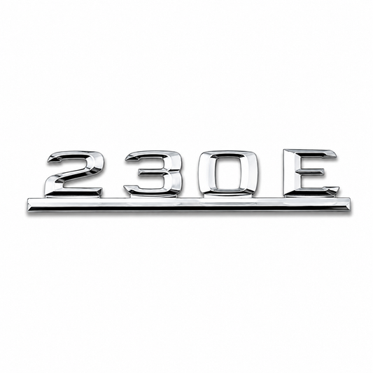 230 E Çubuklu Krom Bagaj Yazısı Mercedes-Benz Uyumlu