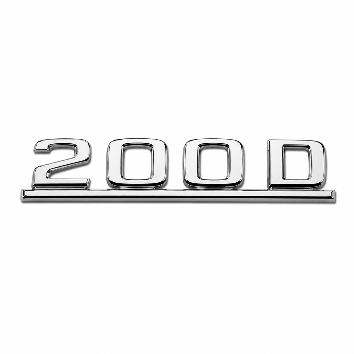 200 D Çubuklu E.M. Krom Bagaj Yazısı Mercedes-Benz Uyumlu