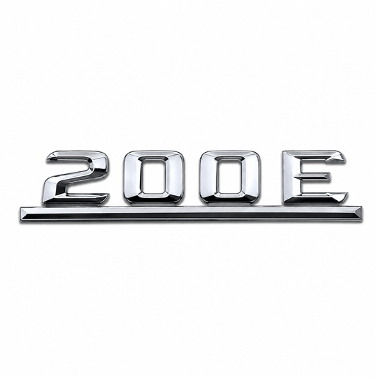 200 E Çubuklu Krom Bagaj Yazısı Mercedes-Benz Uyumlu