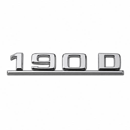 190 D Çubuklu E.M. Krom Bagaj Yazısı Mercedes-Benz Uyumlu
