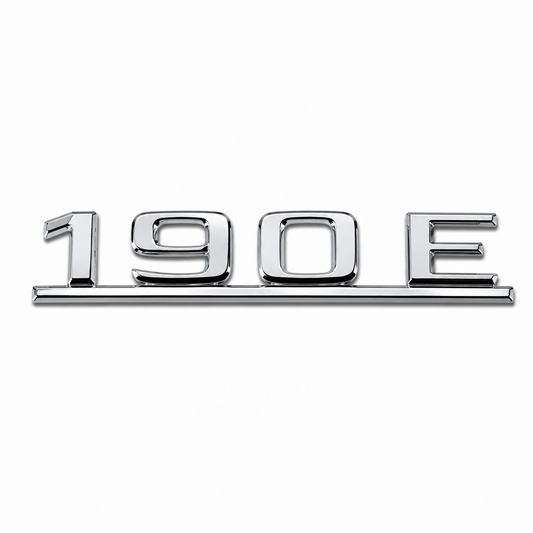 190 E Çubuklu E.M. Krom Bagaj Yazısı Mercedes-Benz Uyumlu