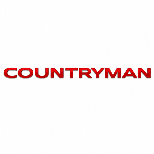 Countryman Kırmızı Bagaj Yazısı Mi̇ni̇ Cooper Uyumlu