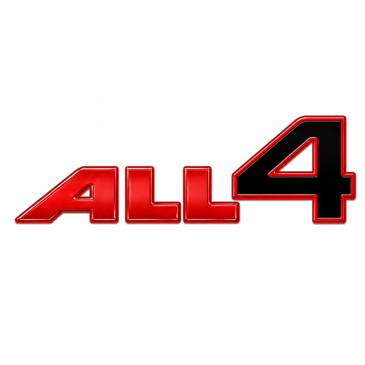 ALL4 Siyah Kırmızı Bagaj Yazısı Mi̇ni̇ Cooper Uyumlu