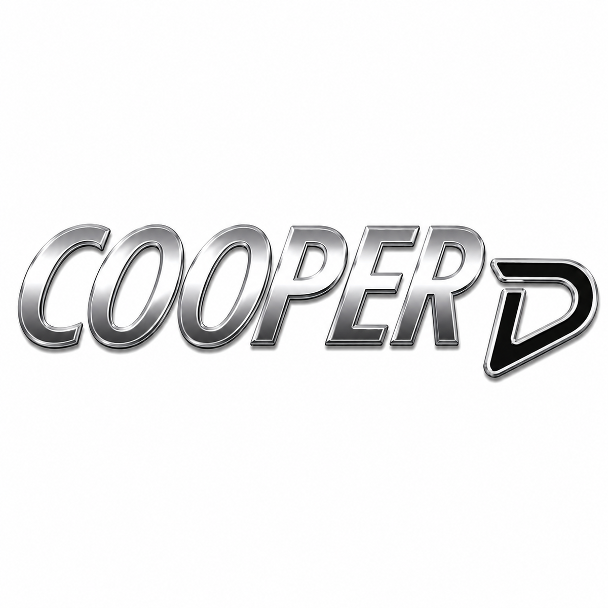 Cooper D Siyah Krom Bagaj Yazısı Mi̇ni̇ Cooper Uyumlu