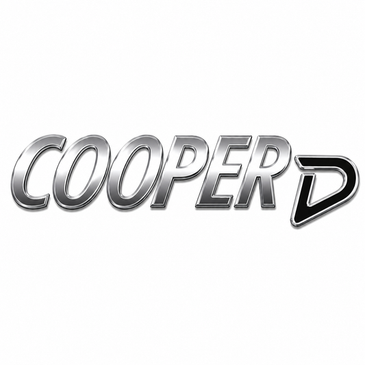 Cooper D Siyah Krom Bagaj Yazısı Mi̇ni̇ Cooper Uyumlu