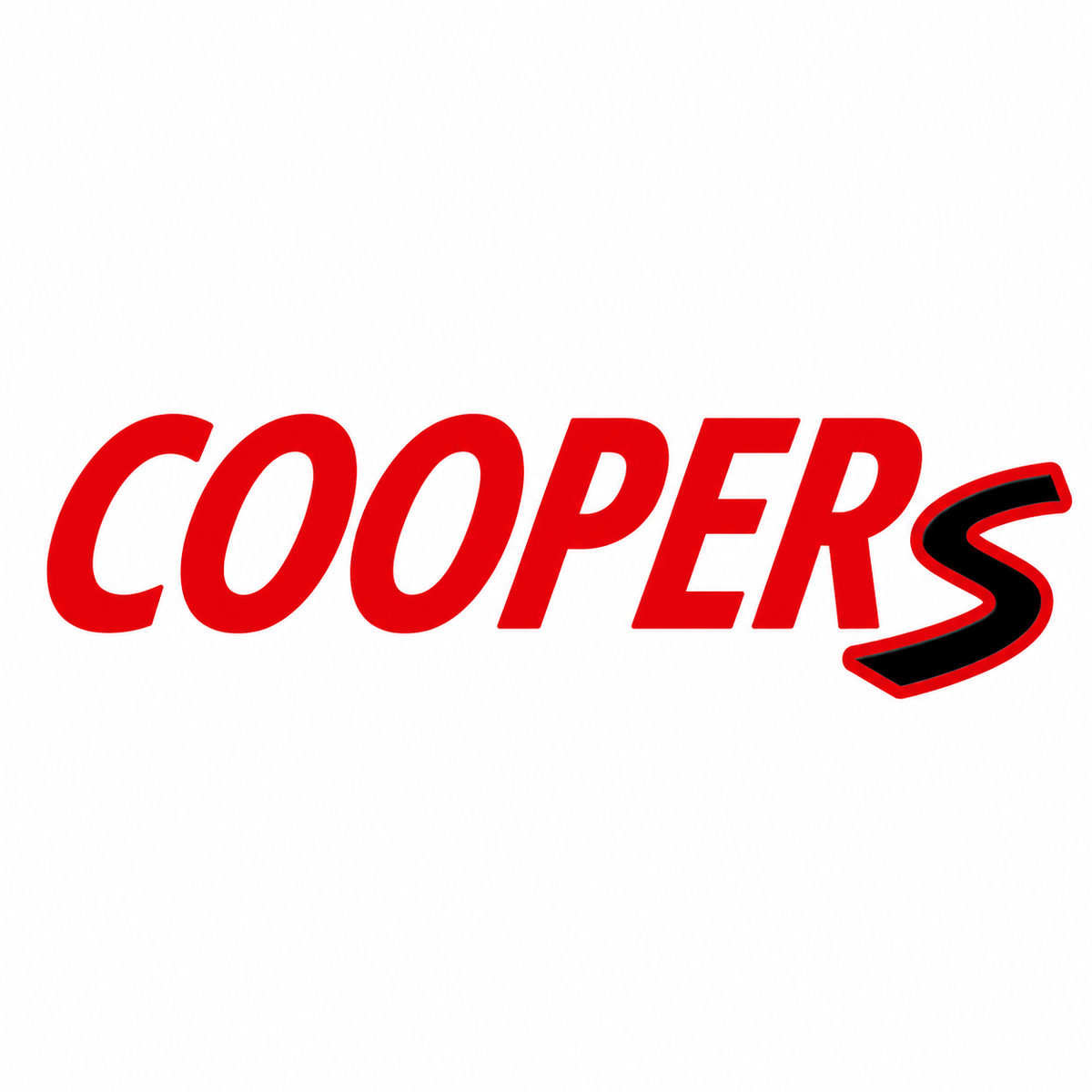 Cooper S Siyah Kırmızı Bagaj Yazısı Mi̇ni̇ Cooper Uyumlu