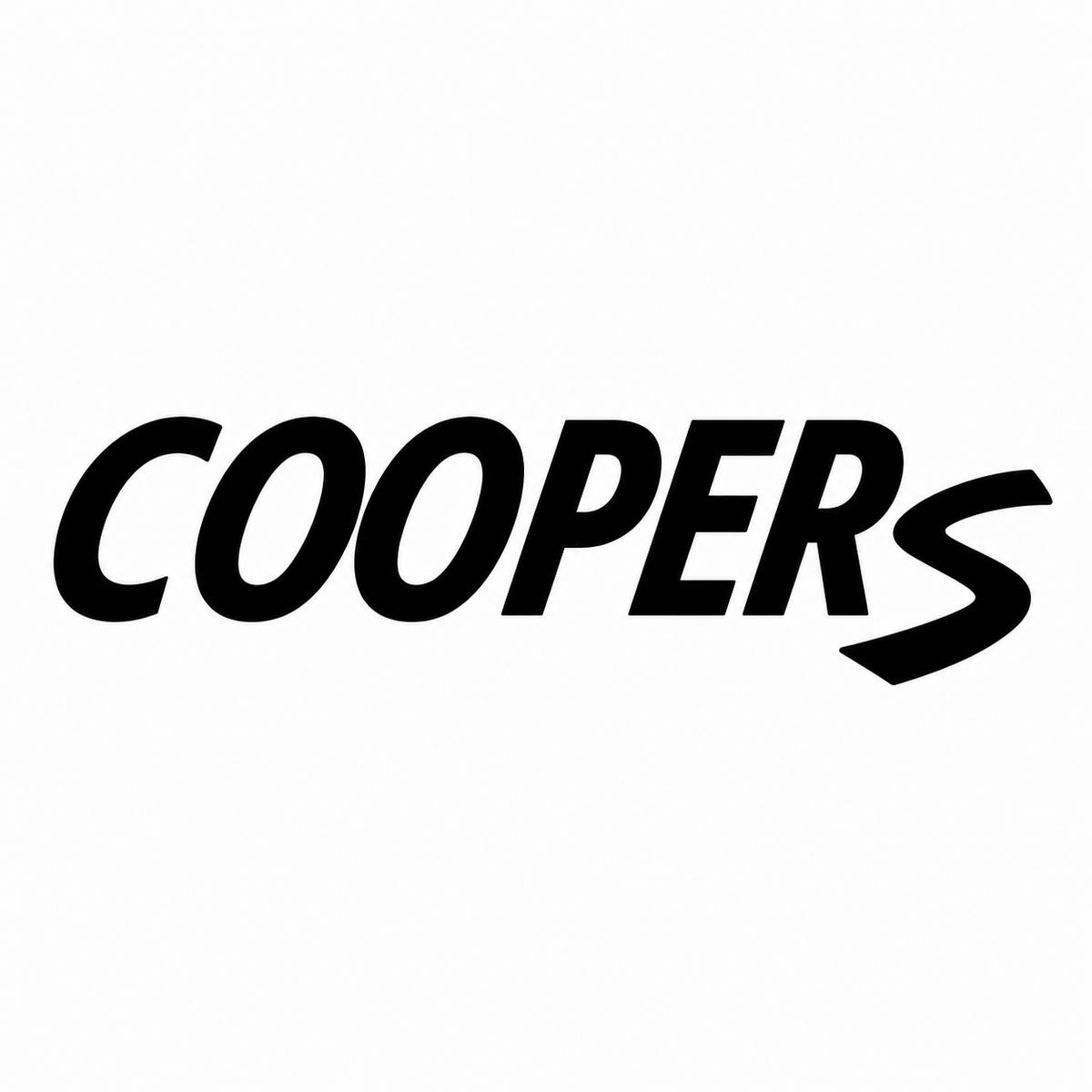 Cooper S MINI Cooper için Cooper S yazısı Siyah Bagaj Yazısı Mi̇ni̇ Cooper Uyumlu