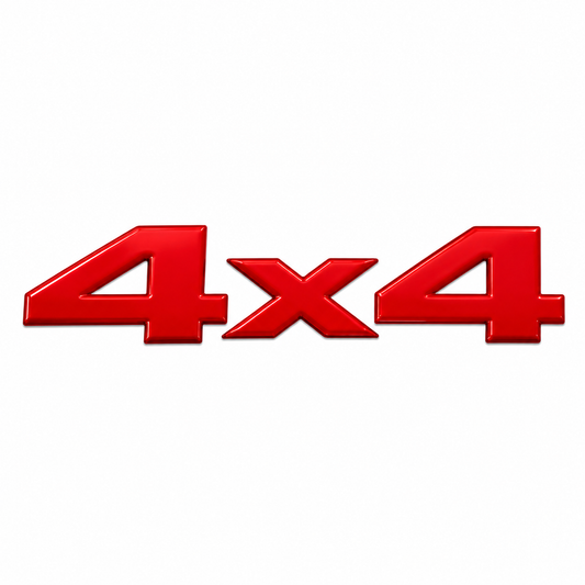 4X4 Kırmızı Bagaj Yazısı Muhteli̇f Uyumlu