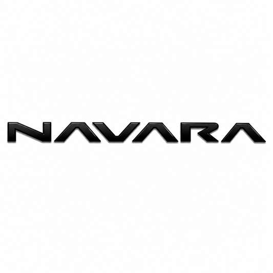 Navara Pro-4X Büyük; 2021-2022 uyumlu Siyah Bagaj Yazısı Nissan Uyumlu