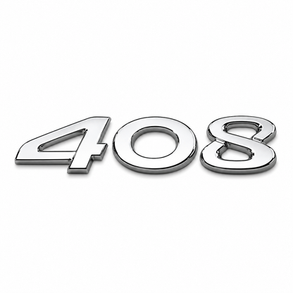 408 Krom Bagaj Yazısı Peugeot Uyumlu