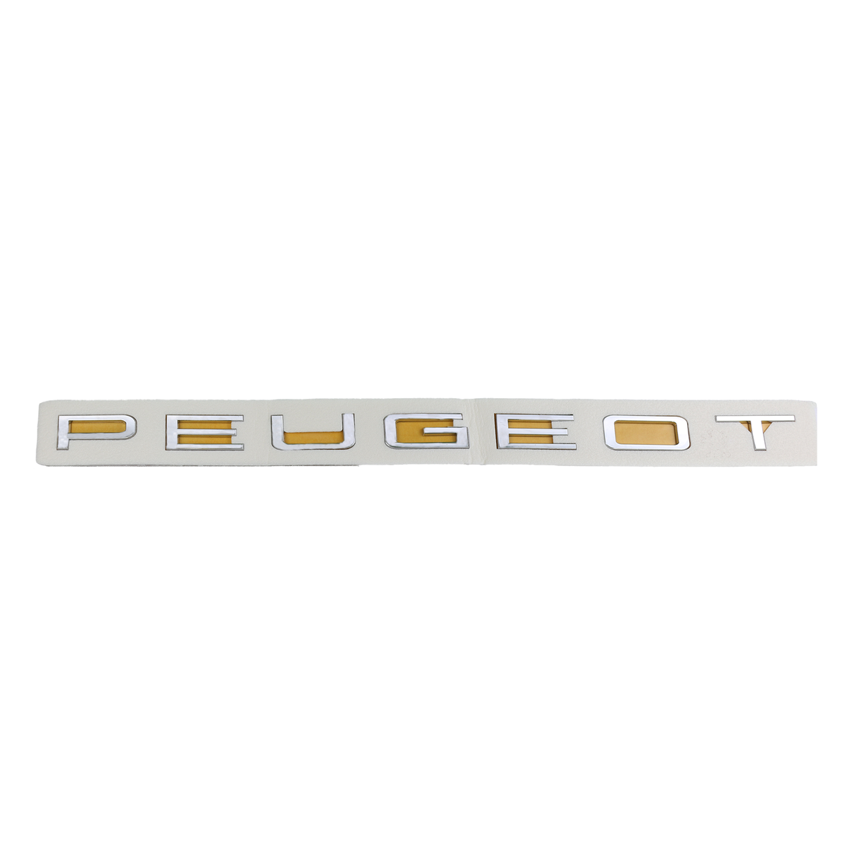 Peugeot 630x30 mm ölçüsünde krom yazı Krom Bagaj Yazısı Peugeot Uyumlu