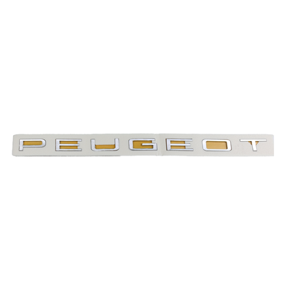 Peugeot 630x30 mm ölçüsünde krom yazı Krom Bagaj Yazısı Peugeot Uyumlu