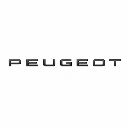 Peugeot 630x30 mm ölçüsünde krom yazı Krom Bagaj Yazısı Peugeot Uyumlu