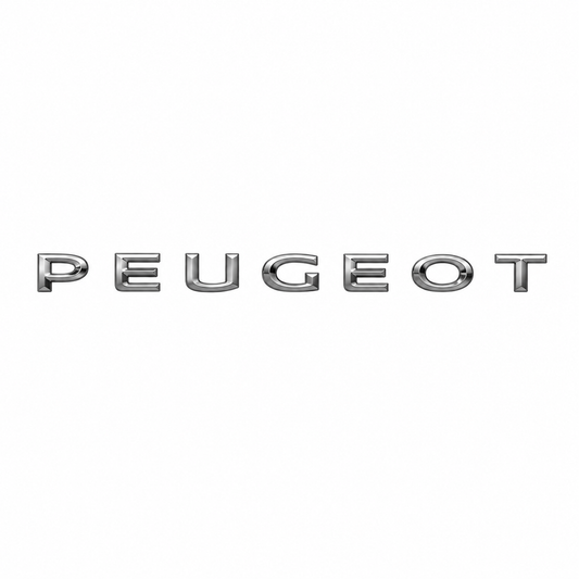 Peugeot 2022-2024 Krom Bagaj Yazısı Peugeot Uyumlu