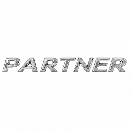 Partner Y.M. Krom Bagaj Yazısı Peugeot Uyumlu