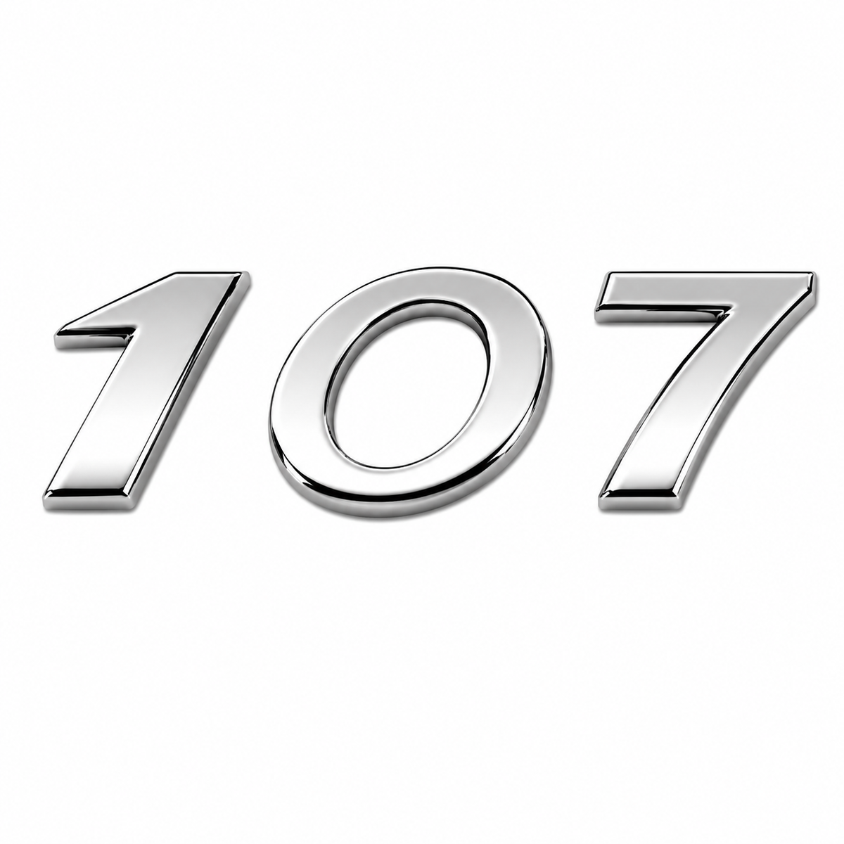 107 Krom Bagaj Yazısı Peugeot Uyumlu