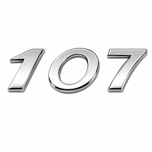 107 Krom Bagaj Yazısı Peugeot Uyumlu