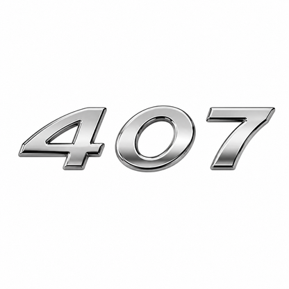 407 Krom Bagaj Yazısı Peugeot Uyumlu