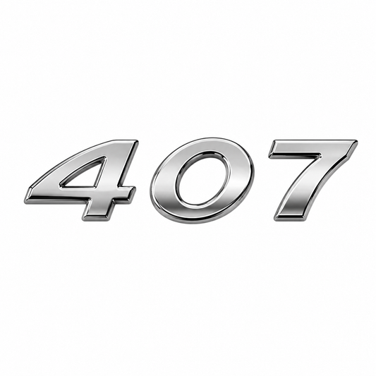 407 Krom Bagaj Yazısı Peugeot Uyumlu