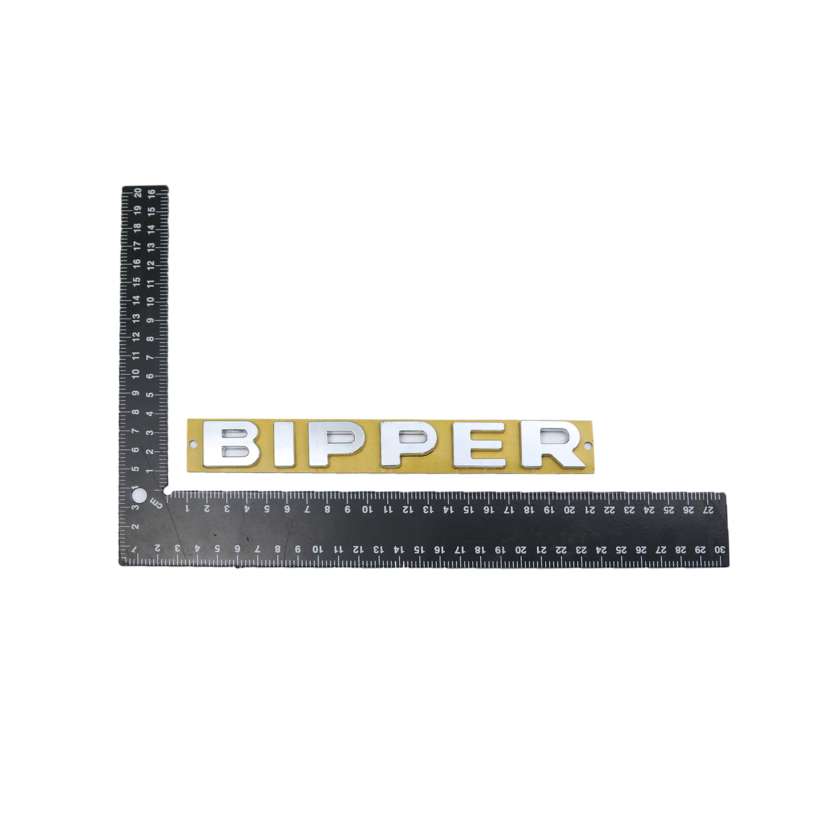 Bipper Ölçü: 190x25 mm Krom Bagaj Yazısı Peugeot Uyumlu