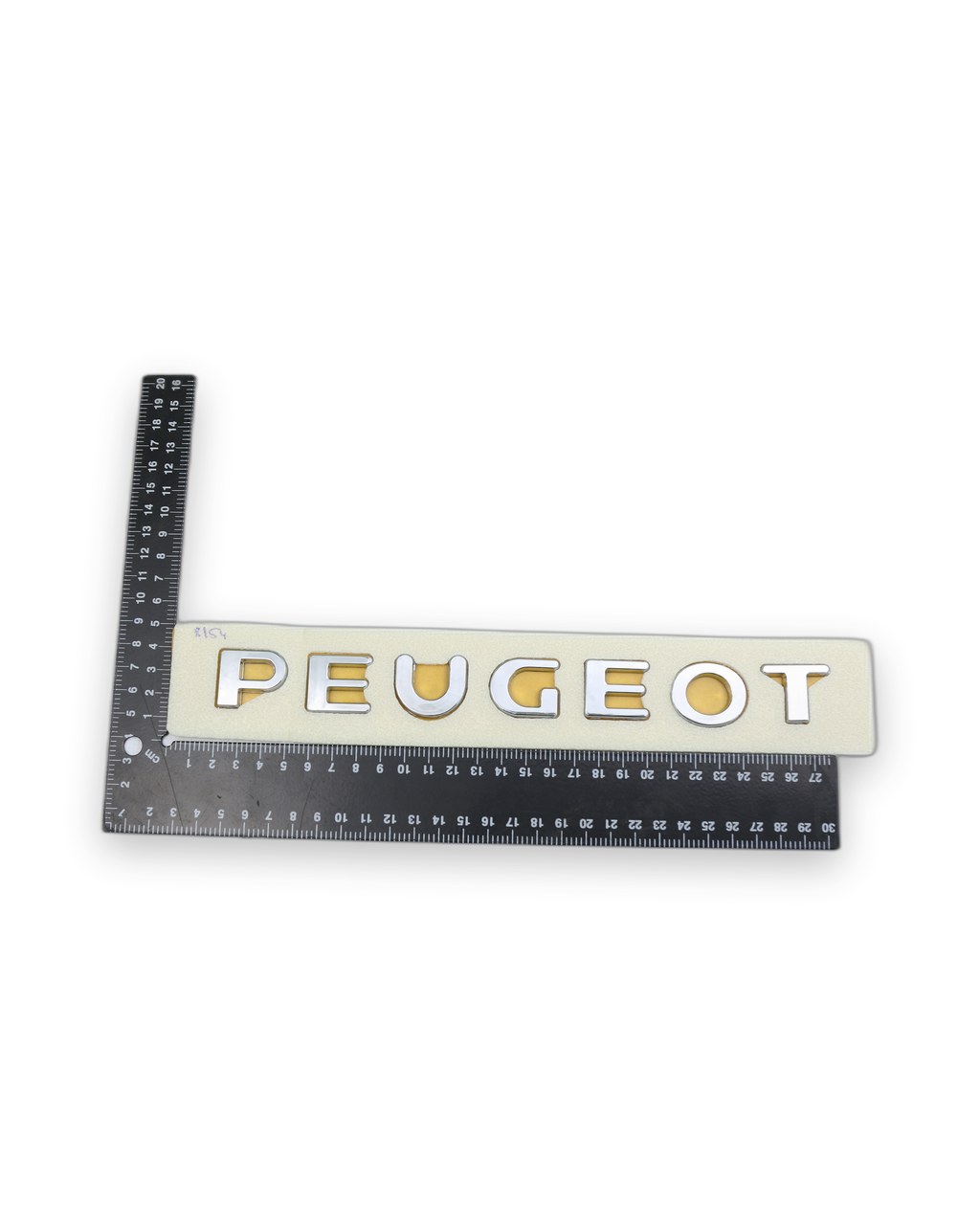 Peugeot 260x25 mm ölçü, krom renk Krom Bagaj Yazısı Peugeot Uyumlu