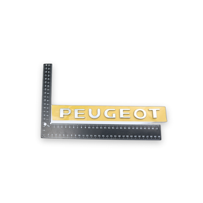 Peugeot 260x25 mm ölçü, krom renk Krom Bagaj Yazısı Peugeot Uyumlu