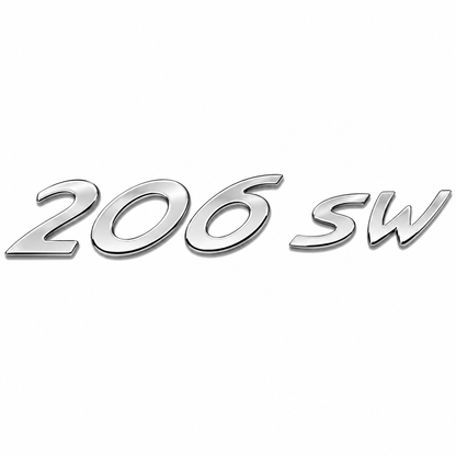 206 SW Krom Bagaj Yazısı Peugeot Uyumlu