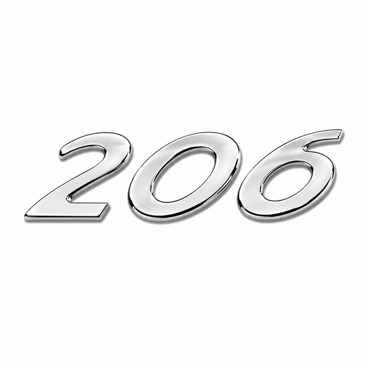 206 Krom Bagaj Yazısı Peugeot Uyumlu